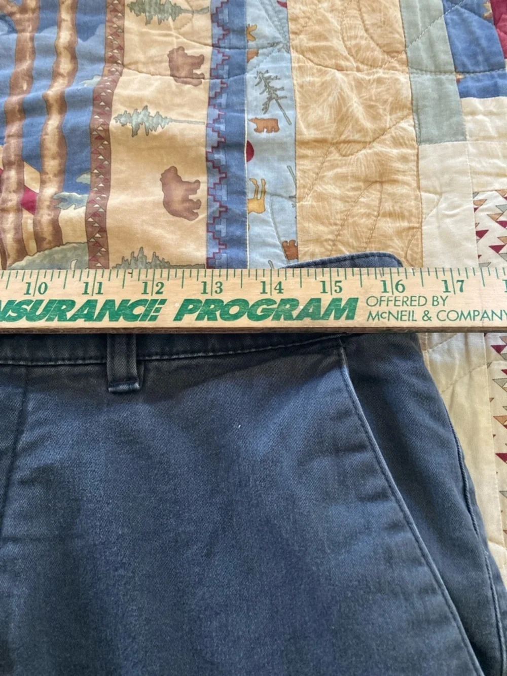North Face 32w men’s gray flannel lined cargo pants work wear outdoors